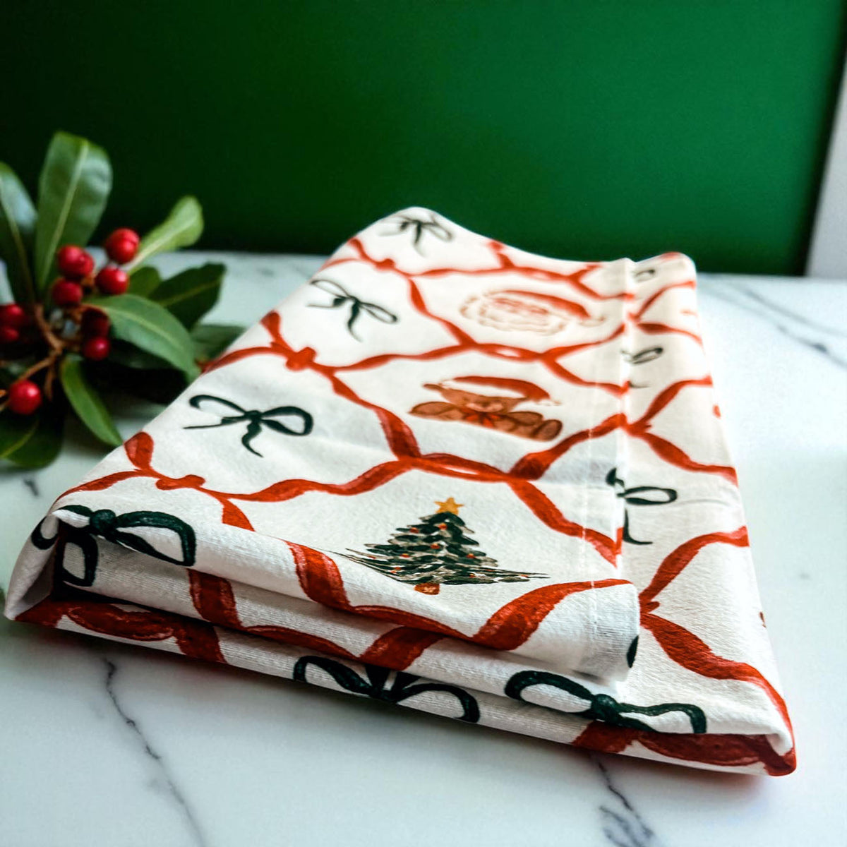Vintage Christmas Variety Kitchen Towel
