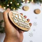 Wooden "Farm Fresh Christmas Trees..." Christmas Ornament — Select Your Color