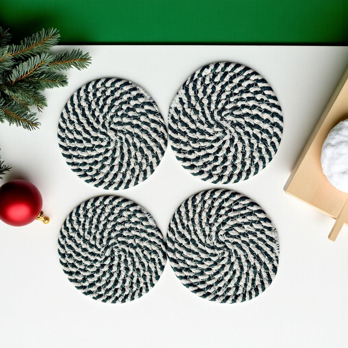 Candy Cane Coaster PRE-ORDER — Select Your Color