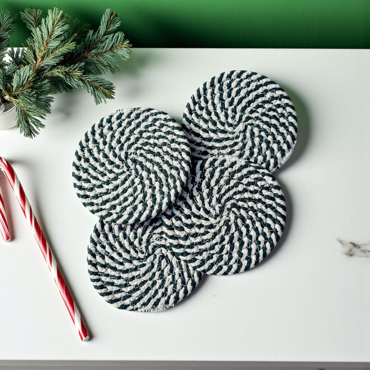 Candy Cane Coaster PRE-ORDER — Select Your Color