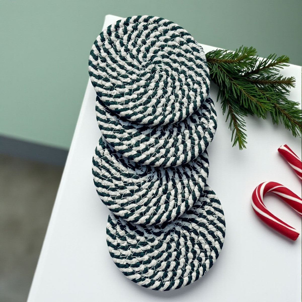 Candy Cane Coaster PRE-ORDER — Select Your Color