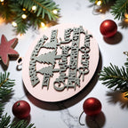 Wooden "Farm Fresh Christmas Trees..." Christmas Ornament — Select Your Color