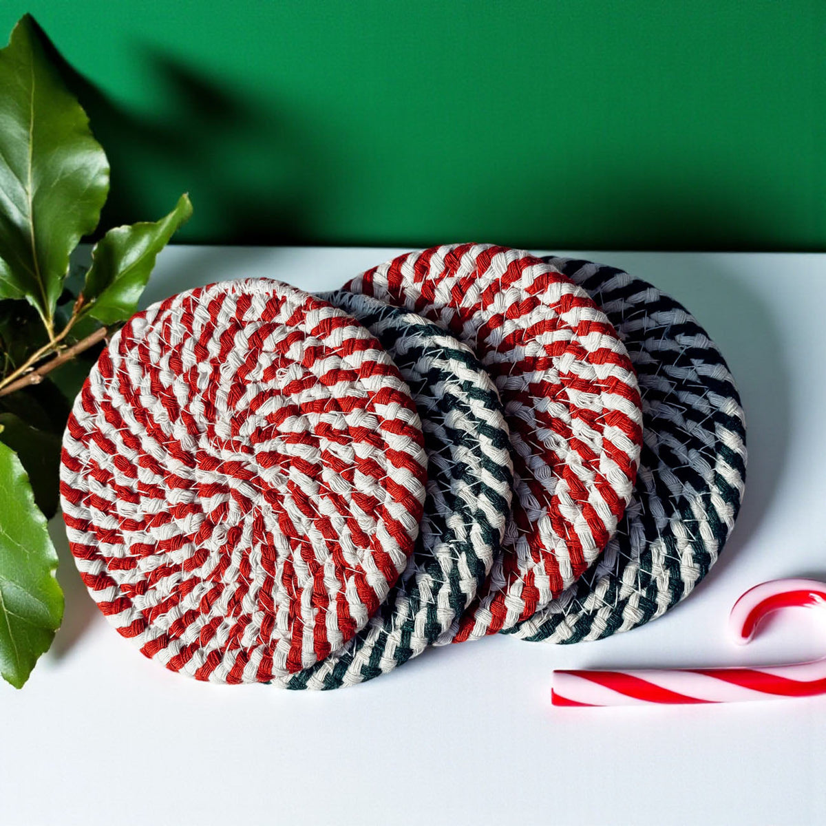 Candy Cane Coaster PRE-ORDER — Select Your Color