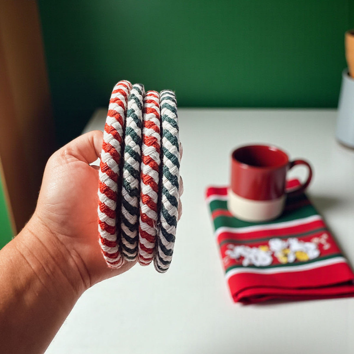 Candy Cane Coaster PRE-ORDER — Select Your Color