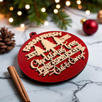 Wooden "Farm Fresh Christmas Trees..." Christmas Ornament — Select Your Color