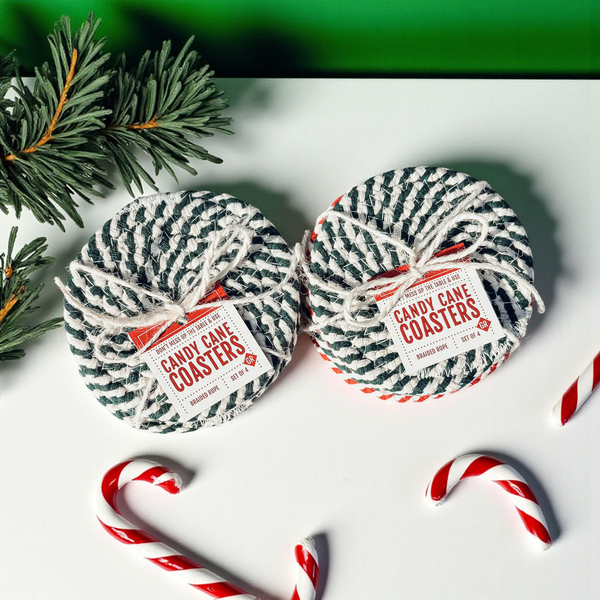 Candy Cane Coaster PRE-ORDER — Select Your Color