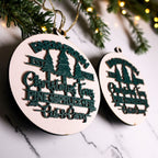 Wooden "Farm Fresh Christmas Trees..." Christmas Ornament — Select Your Color
