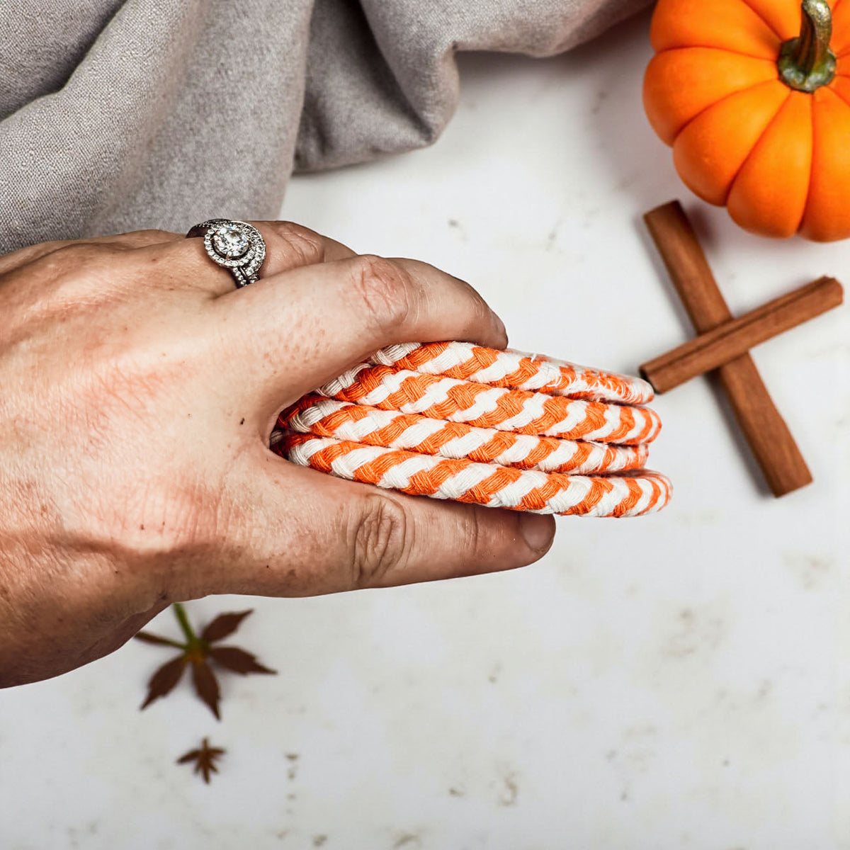 Fall Fabric Coasters — Select Your Pack & Color Story