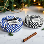 Black & White Braided Rope Coasters (Set of 4)