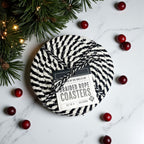 Black & White Braided Rope Coasters (Set of 4)