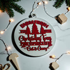 Wooden "Farm Fresh Christmas Trees..." Christmas Ornament — Select Your Color