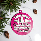 Wooden "Farm Fresh Christmas Trees..." Christmas Ornament — Select Your Color
