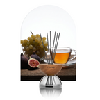 Breath Wood Transparent Glass Reed Diffuser with Aroma Oil