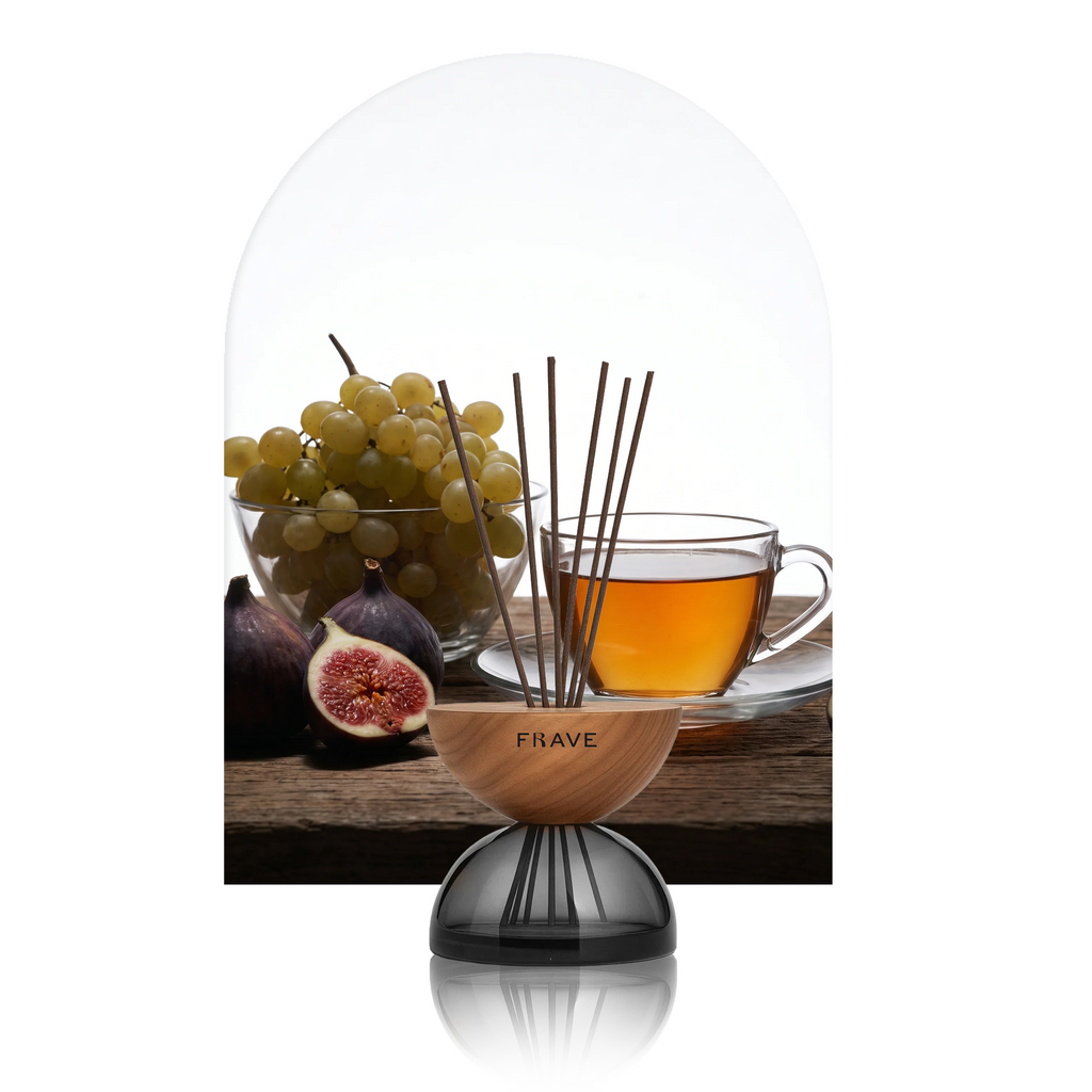 Breath Wood Smoked Glass Reed Diffuser with Aroma Oil