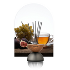 Breath Wood Frosted Glass Reed Diffuser with Aroma Oil