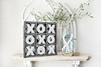 Handmade Gingham XOXO Wooden Game — Select Your Size