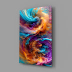 Color Dance Glass Wall Art
