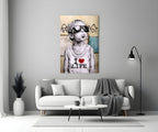 I Love Life Glass Wall Art