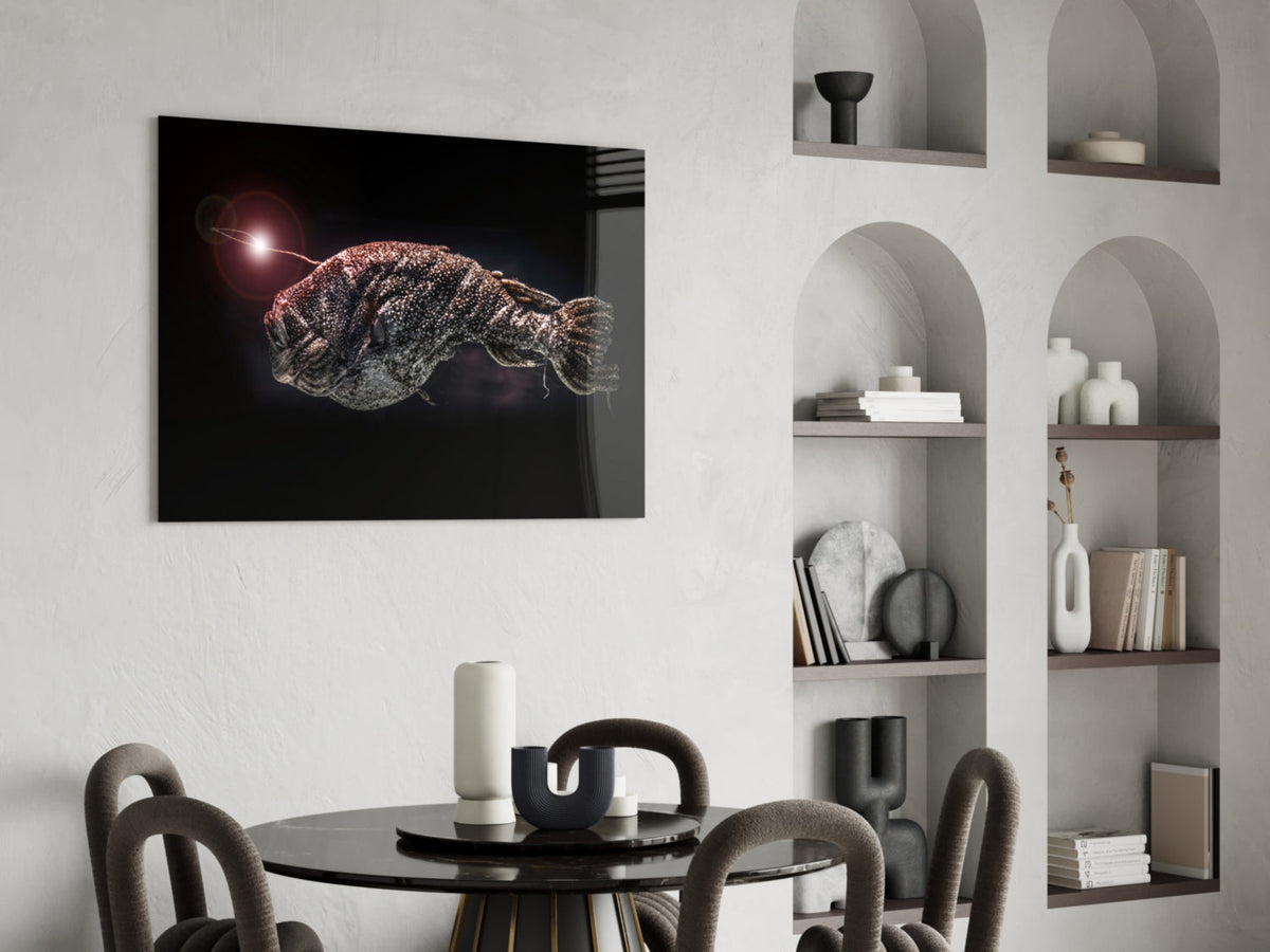 Deepsea Fish Glass Wall Art