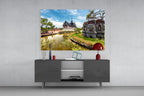 Small Village Glass Wall Art
