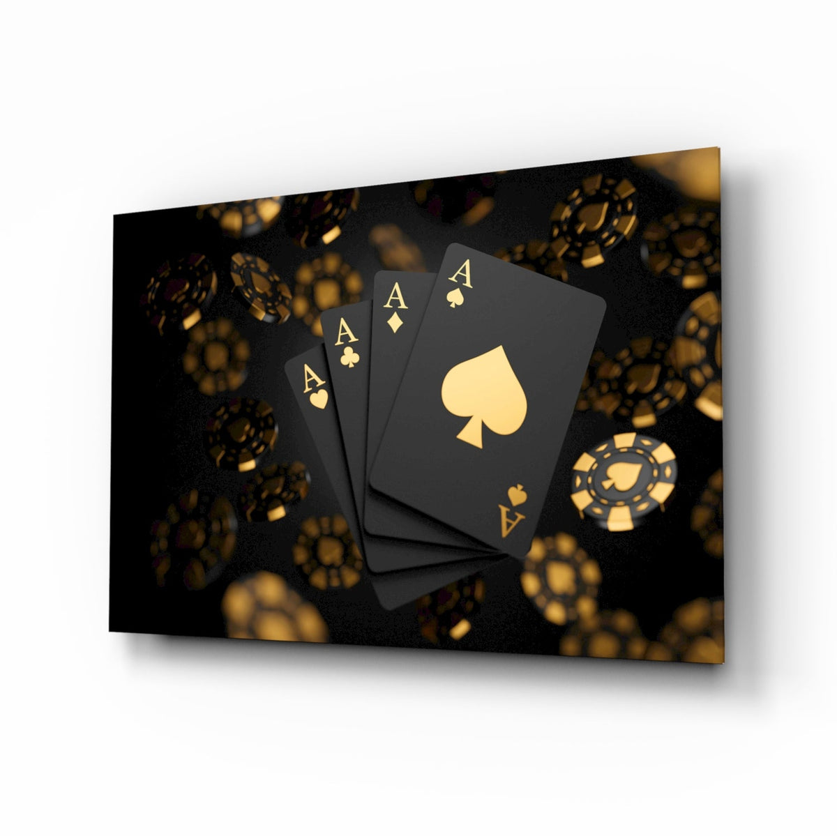 Gambler's Art Glass Wall Art
