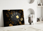Gambler's Art Glass Wall Art