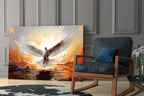 Pigeon Glass Wall Art