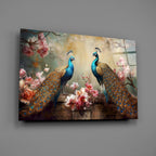 Peacock Glass Wall Art